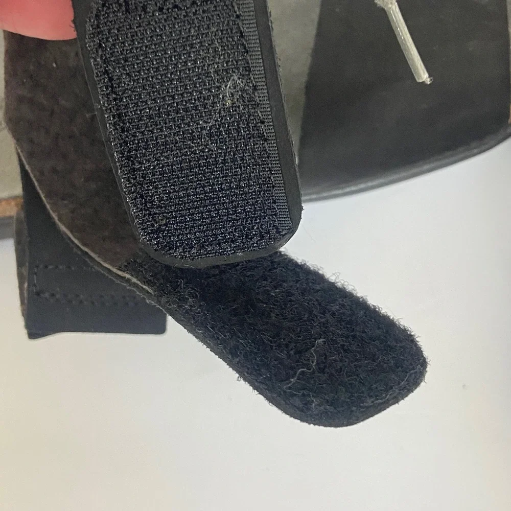 Naot Women Black Larissa Leather Ankle Strap Sandals Made in Israel Size 41 10